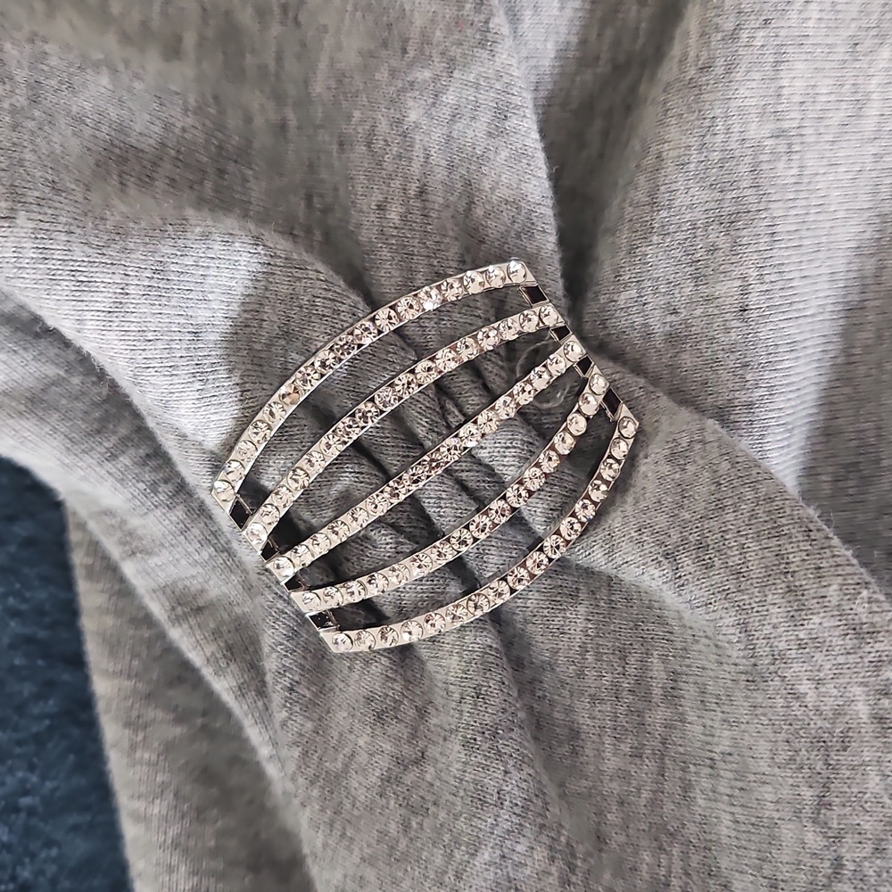 Woman's Rafaella Grey Sweater - Picture 3 of 5